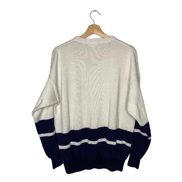 Vintage 90s Nautica Blue water Challenge Sweater - Picture 6 of 10